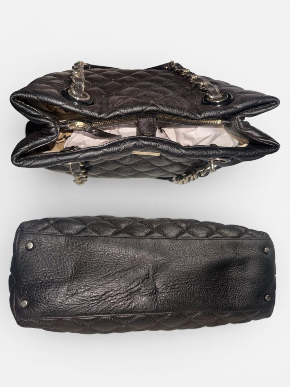Kate Spade Gold Coast Maryanne Tote Black Quilted Leather 2-handle Shoulder Bag - Picture 6 of 11